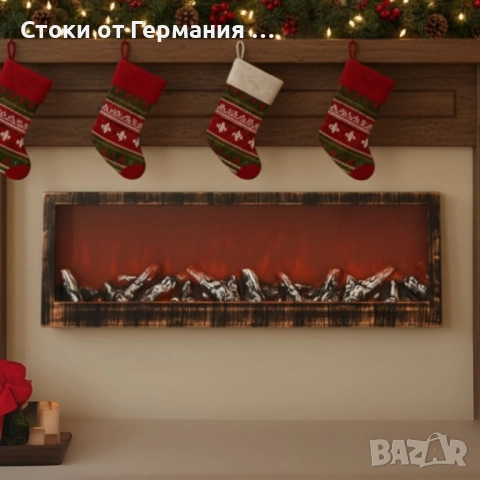 Изкуствена LED камина 24 - уют и пламък без дим и поддръжка, снимка 3 - Декорация за дома - 52641744