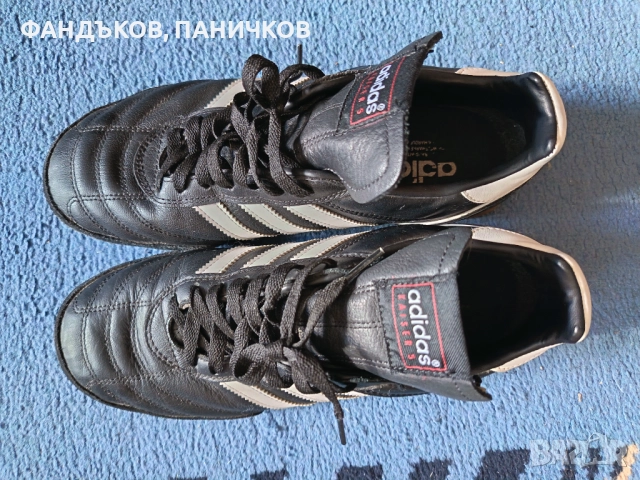 Продавам много запазени оригинални кожени маратонки Адидас Кайзер 5, номер 42 ,2/3, снимка 8 - Маратонки - 52918737