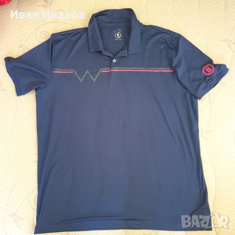 Оригинална полиестерна тениска BOGNER размер Ххл, снимка 2 - Тениски - 40980308