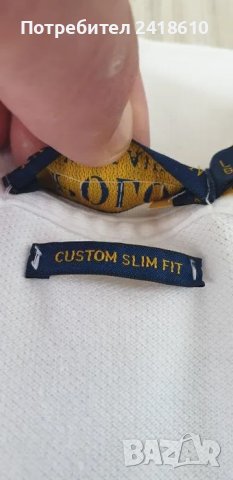 POLO Ralph Lauren Pique Cotton Custom Slim Fit Mens Size L ОРИГИНАЛ! Мъжка Тениска!, снимка 13 - Тениски - 50068156