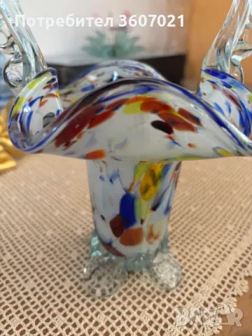 Красива стъклена кошничка, снимка 2 - Други - 48728030