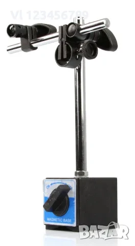 Магнитна стойка с индикаторен часовник с 22 броя накрайници , Mar-Pol, снимка 6 - Шублери - 50815325