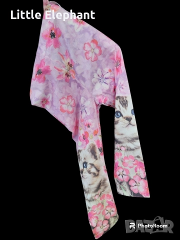 Клинче за 2-3 год мом фото принт котенца и цветя,Англия/нов