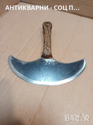 Стар Ръчно Изработен Сарашки Кожарски Нож. НОМЕР 1656., снимка 3 - Антикварни и старинни предмети - 53759958