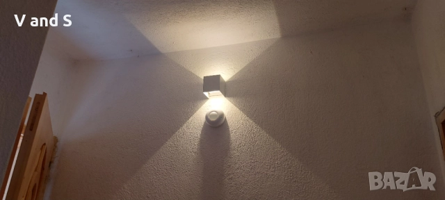 4 броя LEDMO 12W Външна стенна лампа, 3000K Водоустойчива LED стена аплик , снимка 8 - Лед осветление - 51594963