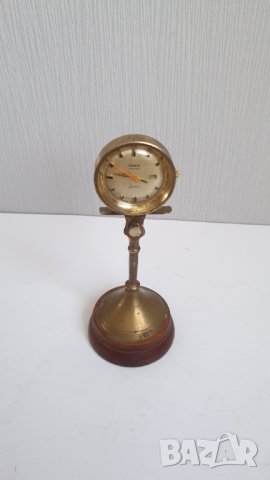 Механичен настолен часовник в формата на градски часовник, снимка 5 - Антикварни и старинни предмети - 42417492