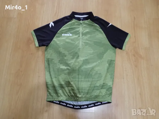 вело джърси diadora тениска горнище екип блуза шосейно колоездене оригинално мъжко M, снимка 1