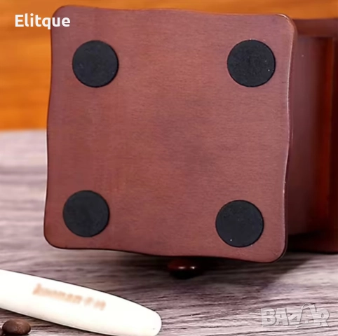 Кафемелачка ръчна Rosberg, Керамичен механизъм, Корпус от метал и дърво, Кафяв, снимка 5 - Други - 52870918