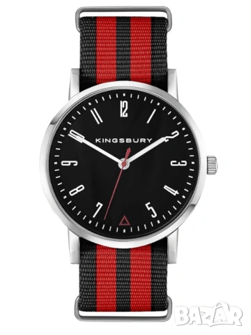 Черно-червена НАТО каишка 22мм., снимка 2 - Каишки за часовници - 53742122