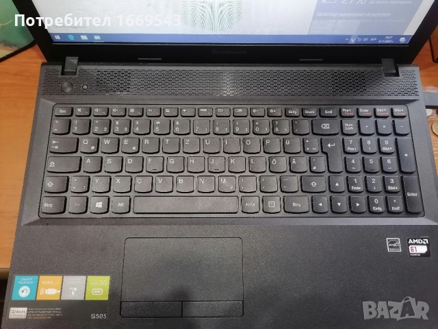 Лаптоп Lenovo G505, снимка 6 - Лаптопи за дома - 52291044