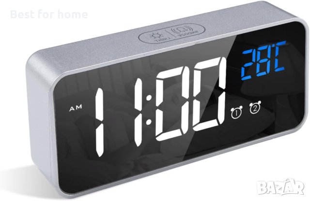 LED цифров будилник, Сензор за звук и температура, снимка 1 - Други стоки за дома - 42255851
