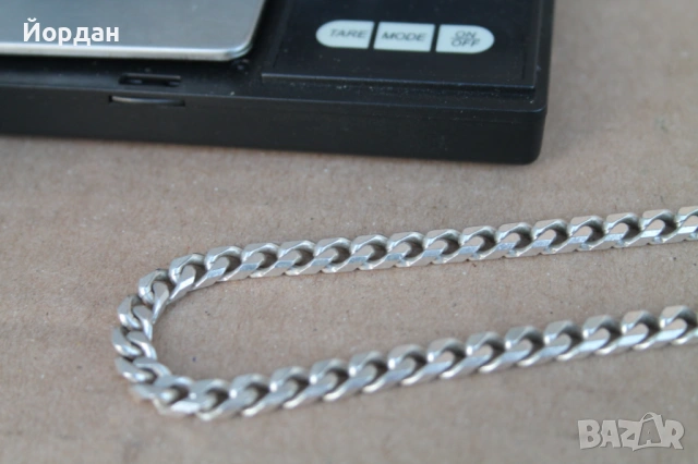 Сребърен ланец 0,925, снимка 2 - Колиета, медальони, синджири - 53275096
