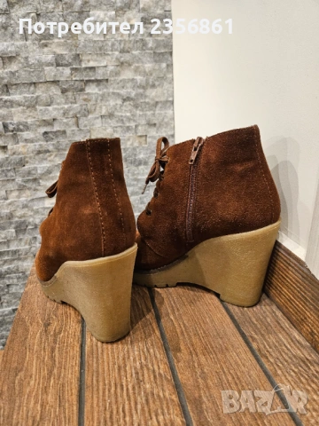 Зимни дамски боти естествен велур , снимка 6 - Дамски боти - 53492560