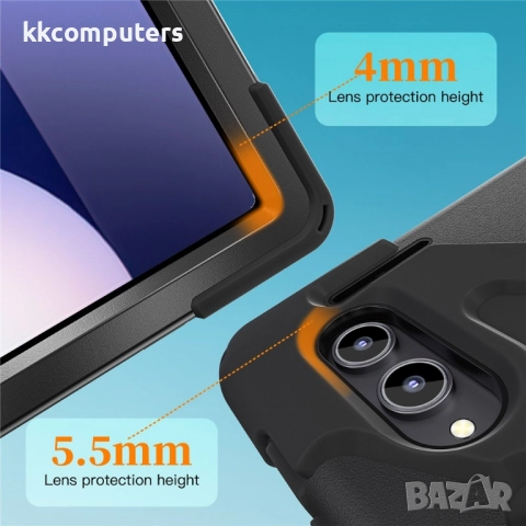 Удароустойчив калъф със задна част от PC и Лента през рамо за Samsung Galaxy Tab S11 Ultra | 360° ро, снимка 8 - Калъфи, кейсове - 52088774