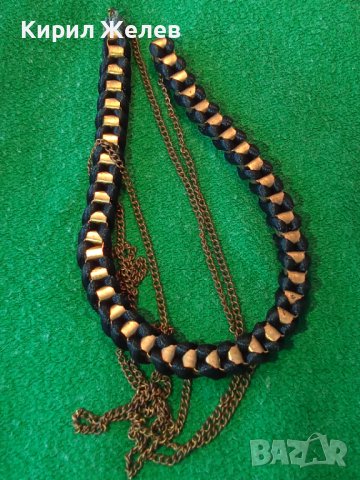 ВИНТИДЖ СТИЛ АРТ КОЛИЕ ЛАНЕЦ с ВЕРИЖКА 20741, снимка 4 - Колиета, медальони, синджири - 33423044