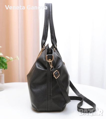 Дамска голяма чанта в черен,кафяв цвят или екрю, снимка 10 - Чанти - 42592966