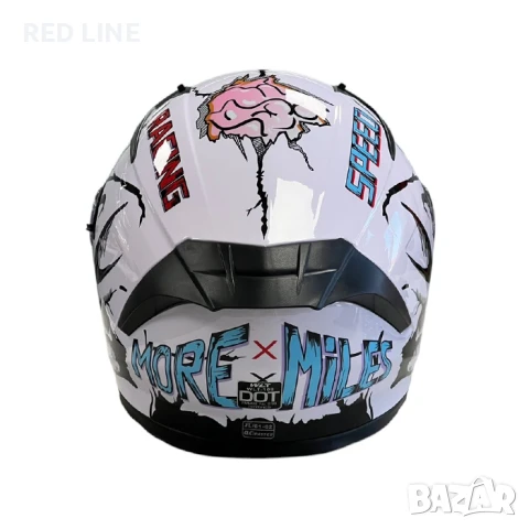 Каска за мотор WLT White, снимка 6 - Аксесоари и консумативи - 50809721