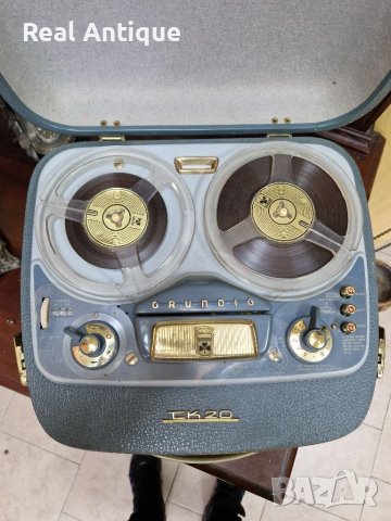 Антикварен немски ролков магнетофон Grundig TK 20, снимка 7 - Антикварни и старинни предмети - 39565433