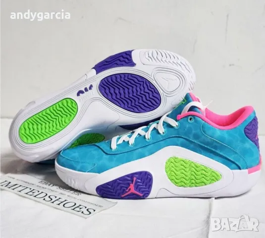  Nike Air Jordan Tatum 2 GPX Hyper Jade 45.5 номер 29.5см стелка чисто нови в кутия , снимка 2 - Маратонки - 49869729