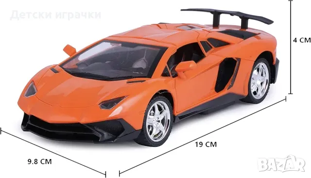 Спортна кола с дистанционно, отварящи се врати и багажник , снимка 5 - Коли, камиони, мотори, писти - 50426453