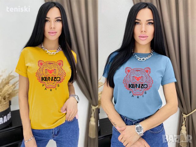  Дамска тениска Kenzo принт Модели цветове и размери, снимка 2 - Тениски - 28118948