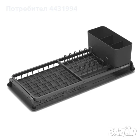 Сушилник за съдове Brabantia Dark Grey, компактен, снимка 1