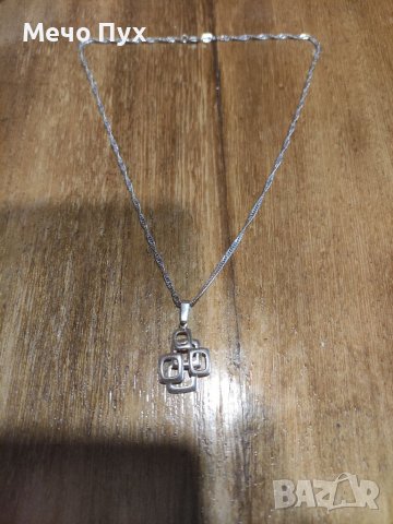 Сребърно колие (93), снимка 2 - Колиета, медальони, синджири - 39071644