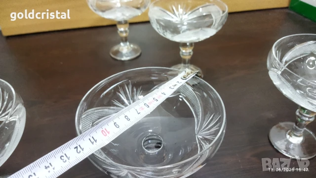 кристални чаши серия рамона, снимка 9 - Антикварни и старинни предмети - 13826122