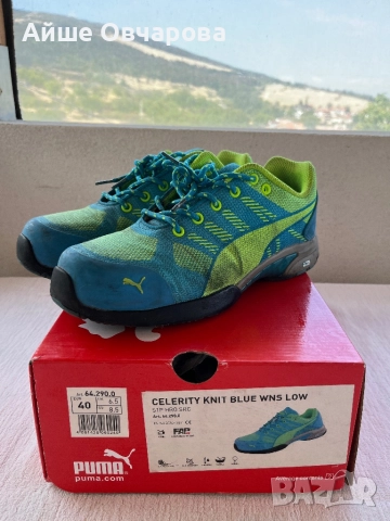 Работни обувки Puma Safety – Celerity Knit Blue WNS Low , снимка 2 - Други - 51691564