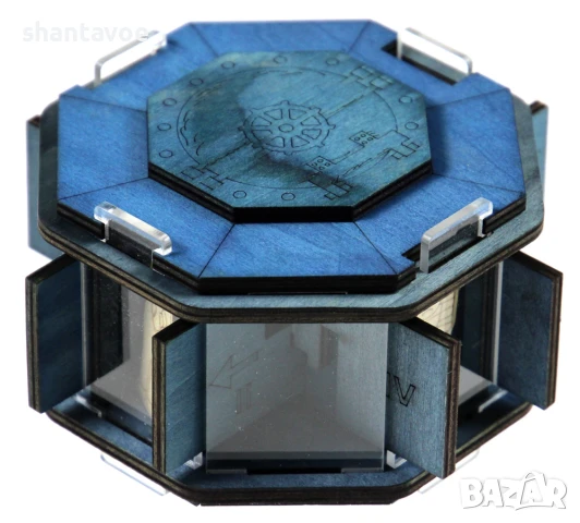 Ескейп кутия дървен пъзел с механизми за отваряне - Затвор, снимка 5 - Игри и пъзели - 51106089