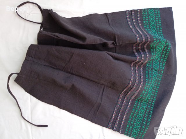 Стара, ръчно тъкана, памучна престилка, снимка 2 - Антикварни и старинни предмети - 27770478