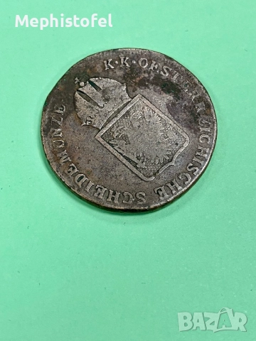 1 кройцер 1816 г, Австрийска империя / Австрия - стара медна монета , снимка 4 - Нумизматика и бонистика - 52710025