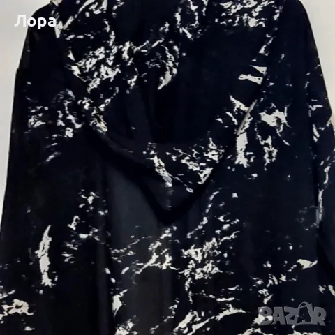 Дълга дамска туника с качулка, снимка 4 - Туники - 48530849