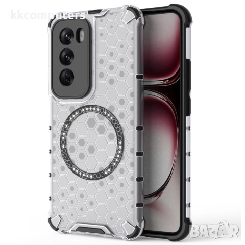 Oppo Reno12 Pro Силиконов Калъф Honeycomb TPU и Протектор, 19,90 лв, снимка 10 - Калъфи, кейсове - 52674157