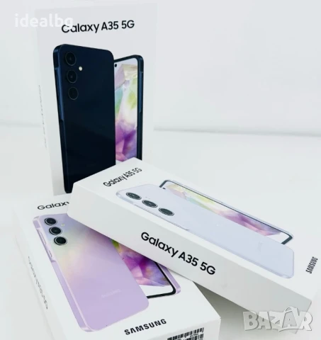 НОВ! Samsung A35 5G 256GB 8RAM Navi / Lilac / Iceblue 2г. Гаранция!, снимка 2 - Samsung - 50974150