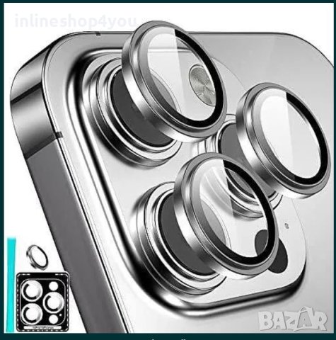 Стъклени Рингове за Камера за Apple iPhone 15 Pro | 15 Pro Max Plus, снимка 1 - Фолия, протектори - 42334475