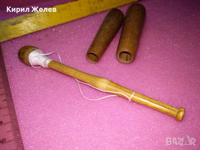 СТАР РЯДЪК ШИВАШКИ ТАКЪМ от ДЪРВО РЪЧНА ИЗРАБОТКА 42876, снимка 3 - Други ценни предмети - 44307526