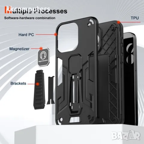Motorola Moto G Power (2024) Shockproof Holder Удароустойчив Калъф и Протектор, снимка 8 - Калъфи, кейсове - 49988927