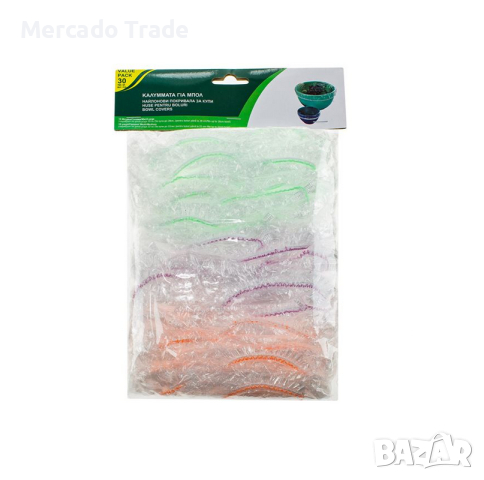 Покривала за купички Mercado Trade, За храна прозрачни, 2 размера, 30бр., снимка 3 - Аксесоари за кухня - 44600677