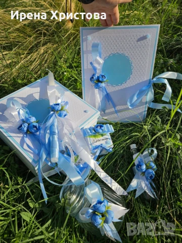 Комплект за кръщене. Наличен! , снимка 3 - Декорация - 51235755
