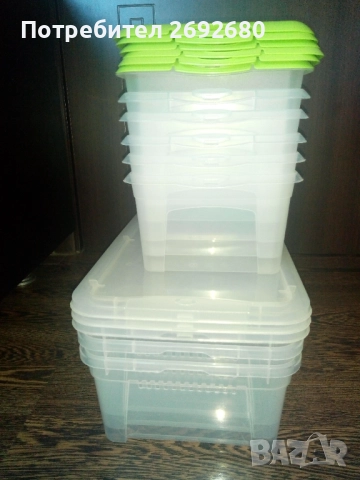 Нови комплекти прозрачни кутии за съхранение/цени в описанието , снимка 12 - Кутии за съхранение - 46415247