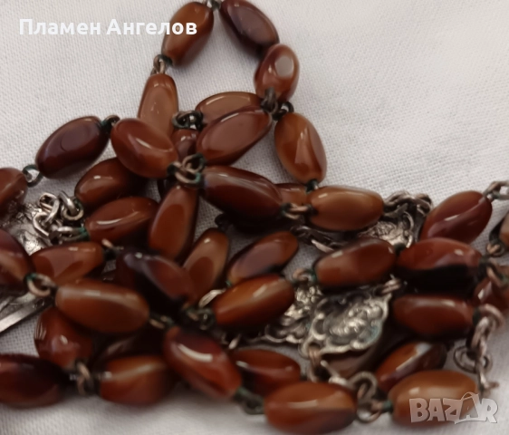 Винтидж религиозна католическа броеница. , снимка 7 - Колиета, медальони, синджири - 52230477