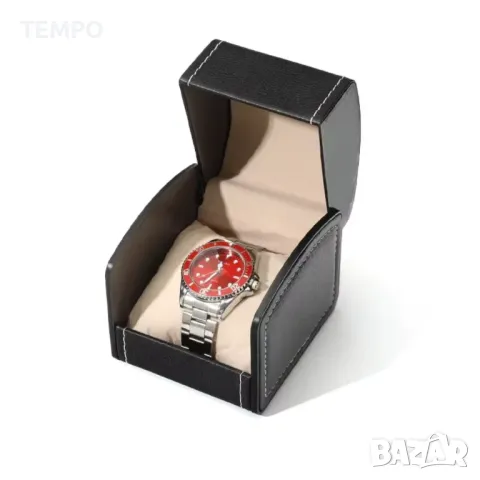 КОЖЕНА КУТИЯ за ЧАСОВНИК- КАФЯВА, снимка 7 - Други - 48200364