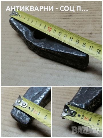 Стар Кован Каменоделски Чук / 1,2 кг. , снимка 4 - Антикварни и старинни предмети - 44419788