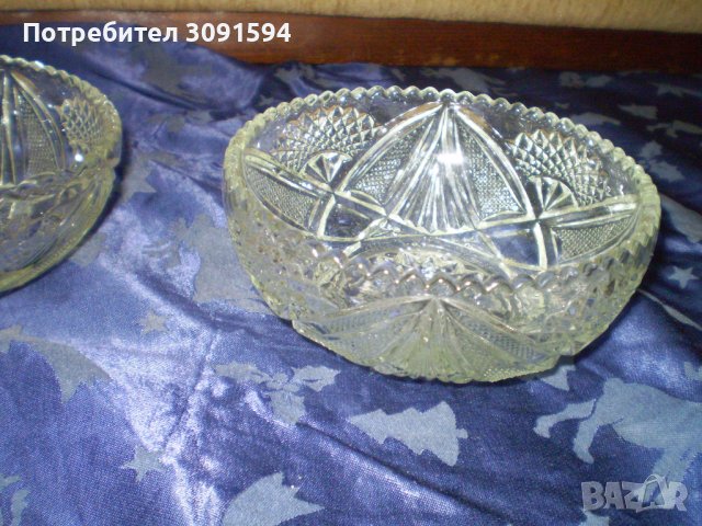 Комплект От Три Кристални Фруктиери 