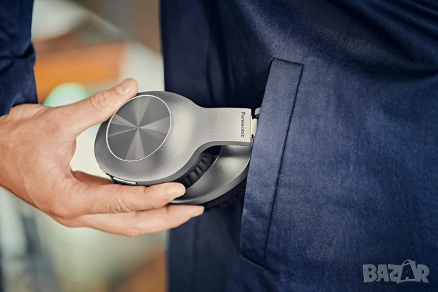 Безжични слушалки с микрофон Panasonic-RB-HX220B,сиви, снимка 3 - Слушалки и портативни колонки - 53558102