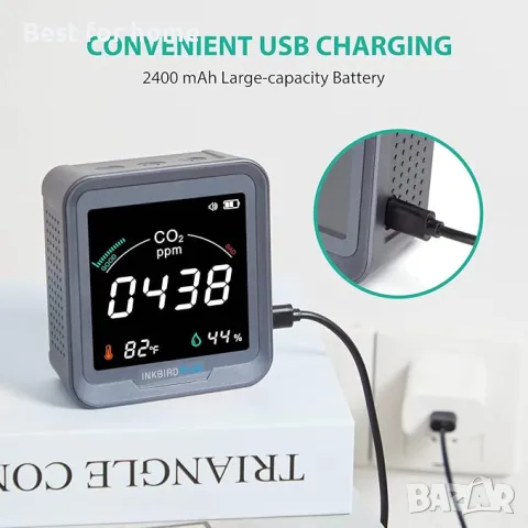 INKBIRDPLUS Вътрешен CO2 детектор, снимка 5 - Аксесоари и консумативи - 50073698