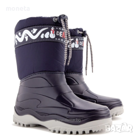 39,90лв. „DEMAR“: Нови детски боти /апрески с Топла подплата. Размери 24-35. FROST Син