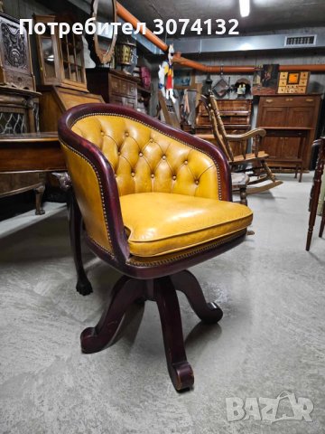 Кресло в стил Честърфийлд (рядък модел), снимка 2 - Дивани и мека мебел - 42606939