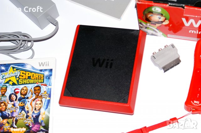 Nintendo Wii Mini пълен комплект Нинтендо мини + подарък игра, снимка 5 - Nintendo конзоли - 38897698